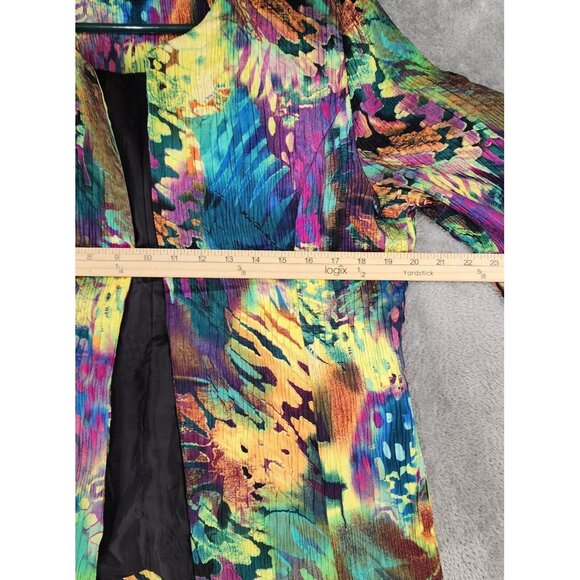 Joni B. Jacket Womens Medium Multicolored Open Front Long Sleeve Vintage Blazer - Picture 5 of 12